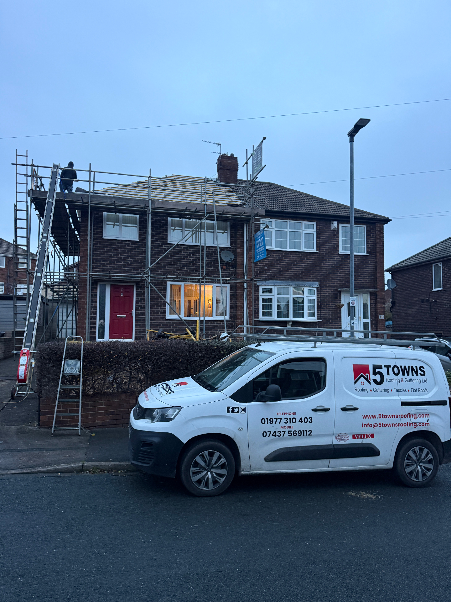 Recent roofing work